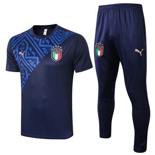 Camiseta de Entrenamiento Italia Conjunto Completo 2020 Azul